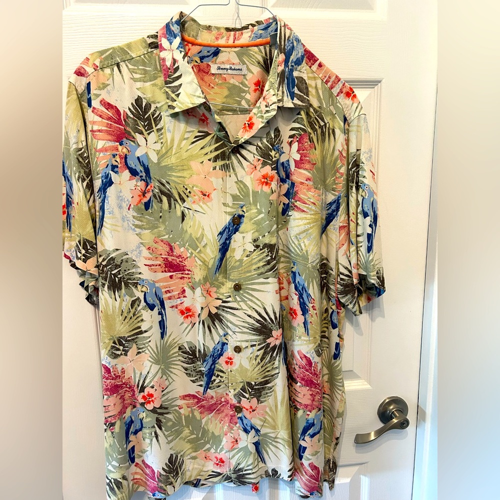 Tommy Bahama button down shirt in like new condition- size 2XL